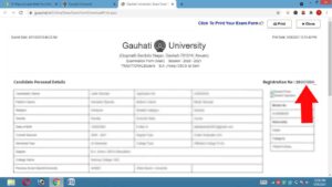 gu registration ,gu portal registrtion 2021, gauhati university registration